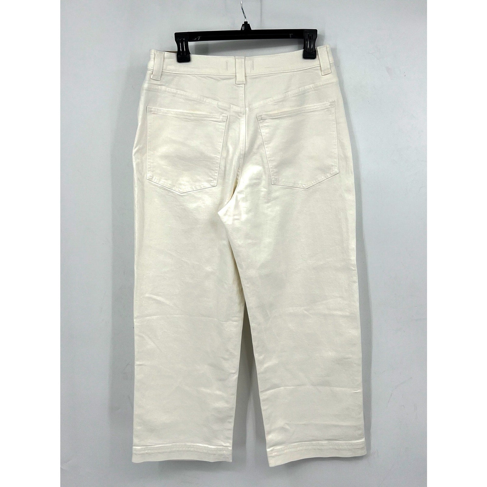 MADEWELL Womens Perfect Vintage Wide-Leg Crop Jeans Size 29 US 8 White NT995 NWT
