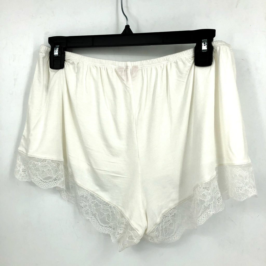 EBERJEY Women's Malou Short Pajamas Set Medium Ivory White Lace NWT