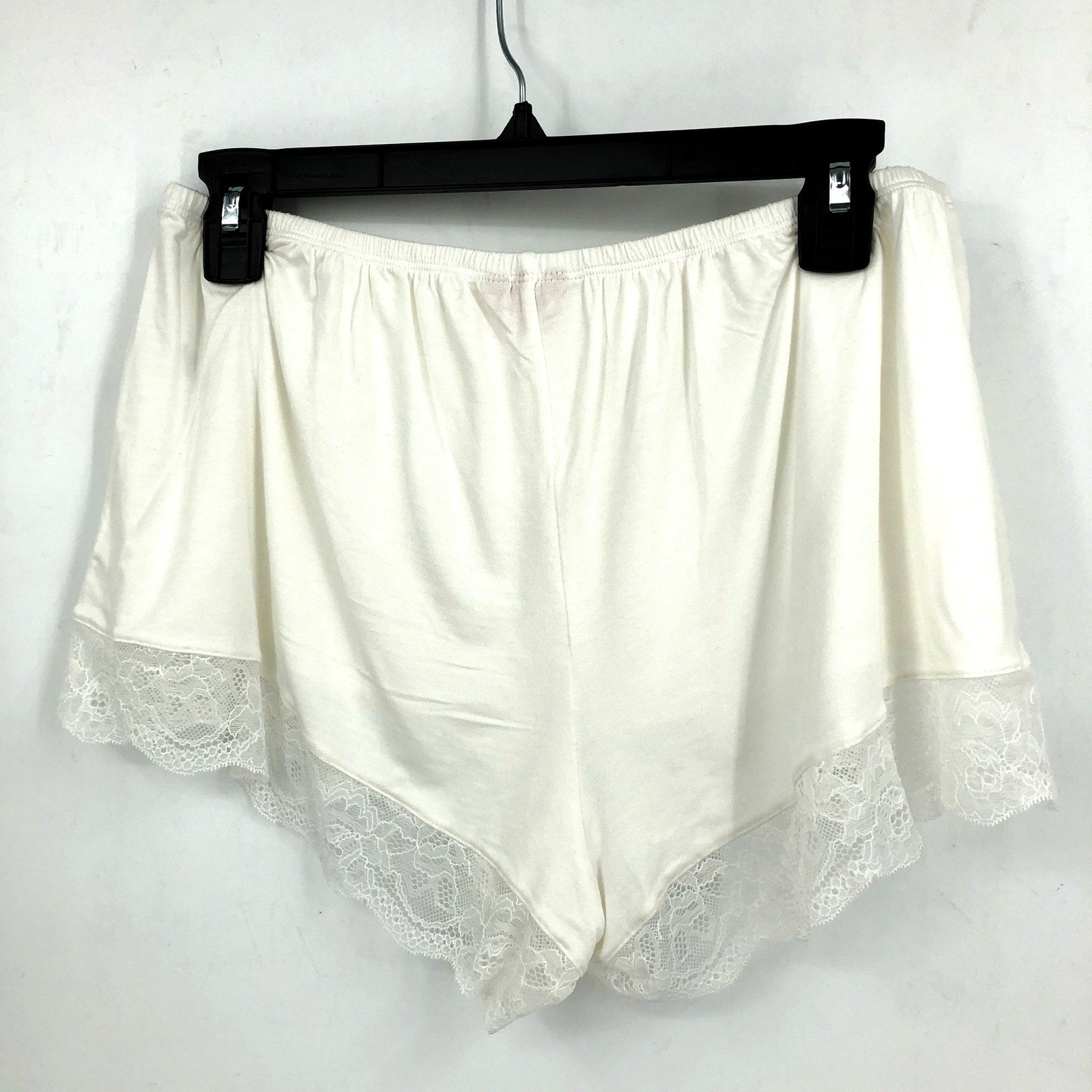 EBERJEY Women's Malou Short Pajamas Set Medium Ivory White Lace NWT