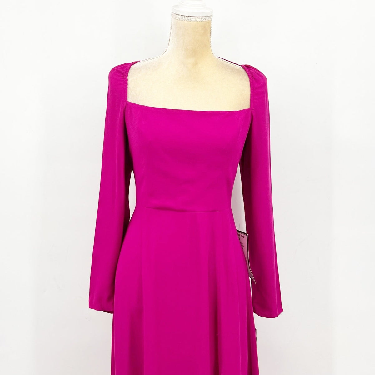 ADRIANNA PAPELL Women's Midi Dress Size 6 Pink Light Crepe NWT