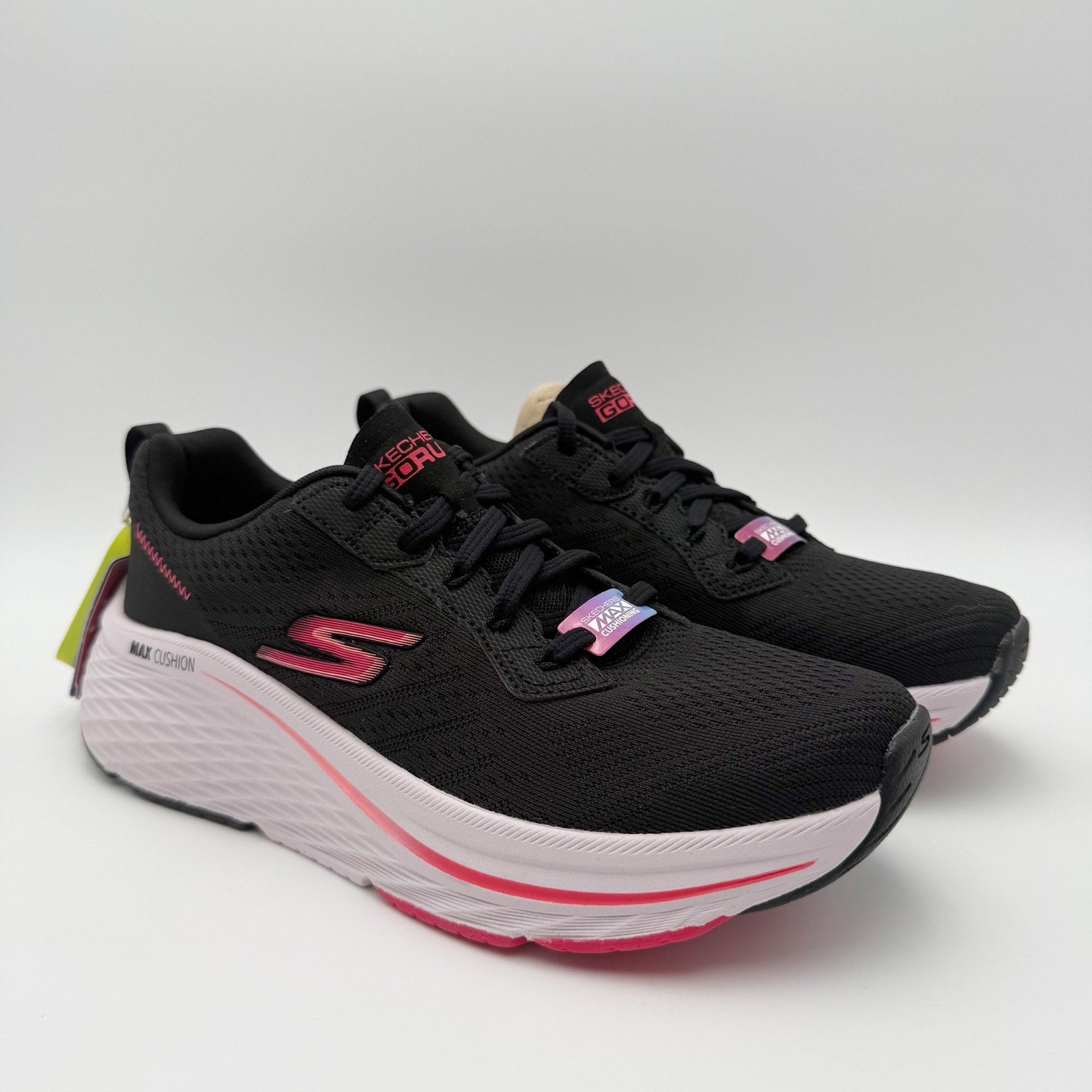 Skechers Womens Max Cushioning Elite 2.0 Athletic Shoes Size 6.5 Black Pink NWT