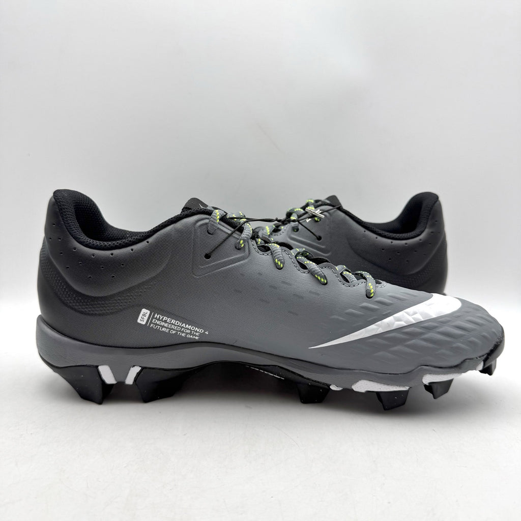 Nike Womens Hyperdiamond 4 Keystone Softball Cleats US 11 Black Grey CZ5918 NWOB