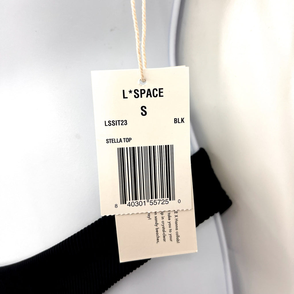 L*SPACE Women's Stella and Rocky Bikini Set Small Black Adjustable NWT