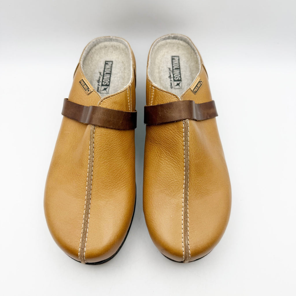 Pikolinos Womens GRANADA W0W Clogs EU 41 US 10-10.5 Tan Leather NIB