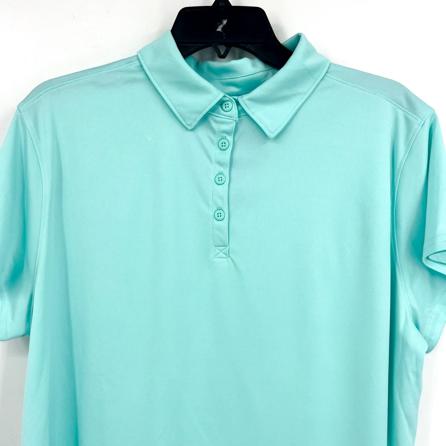 COLUMBIA Women's PFG Tidal Tee Polo Shirt XXL Blue Gulf Stream Short Sleeve NWT