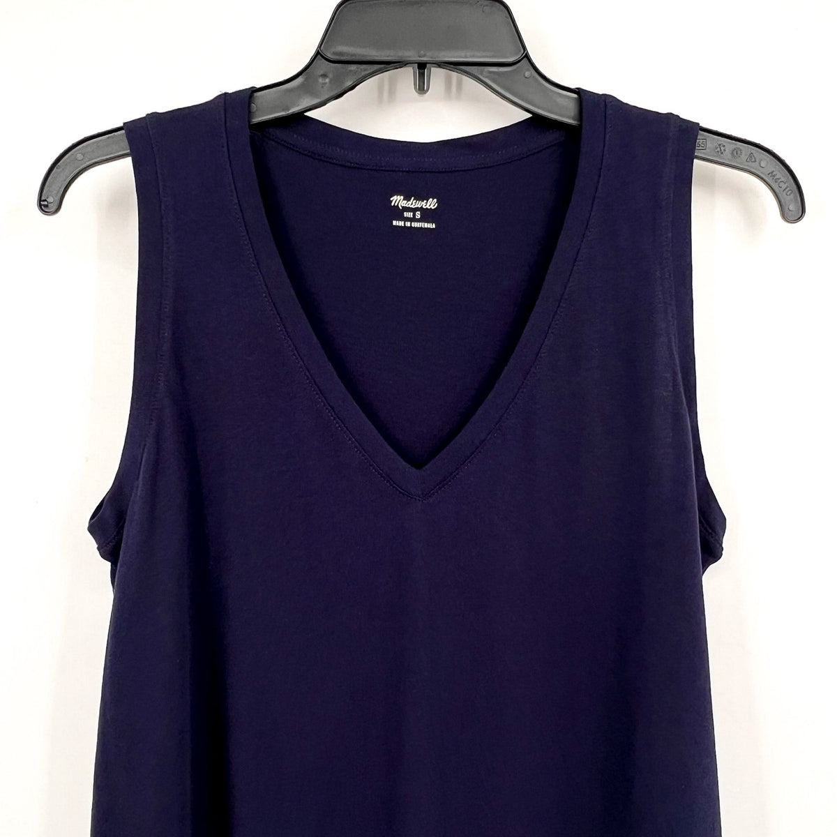 MADEWELL Women's Northside V-Neck Tank Top Small Blue Juniper Berry P2708 NWT