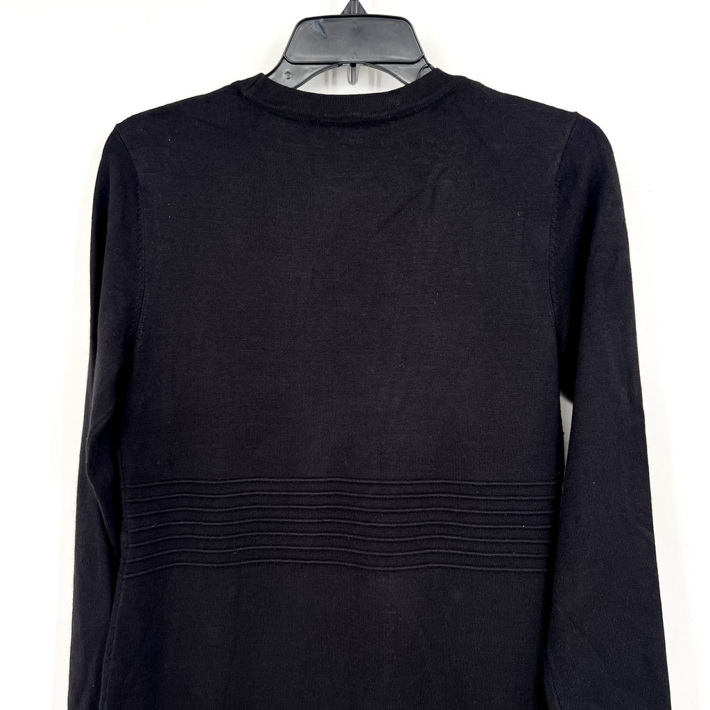 DKNY Women's Button-Trim Sweater Dress Small Black Long Sleeve NWT
