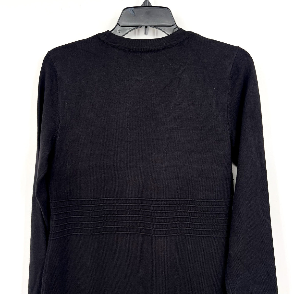 DKNY Women's Button-Trim Sweater Dress Small Black Long Sleeve NWT