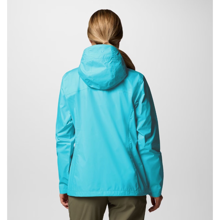 Columbia Women’s Arcadia II Rain Jacket XS Geyser Blue Hooded Waterproof NWT
