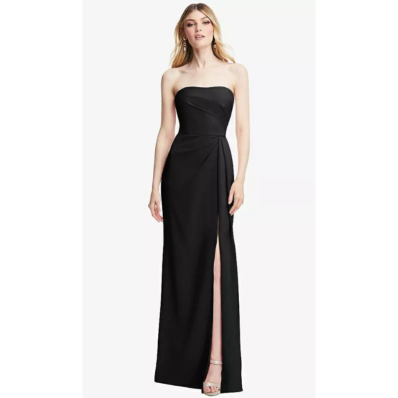 AFTER SIX Women's Strapless Wrap Trumpet Dress Size 4 Black 6873 Formal NWT