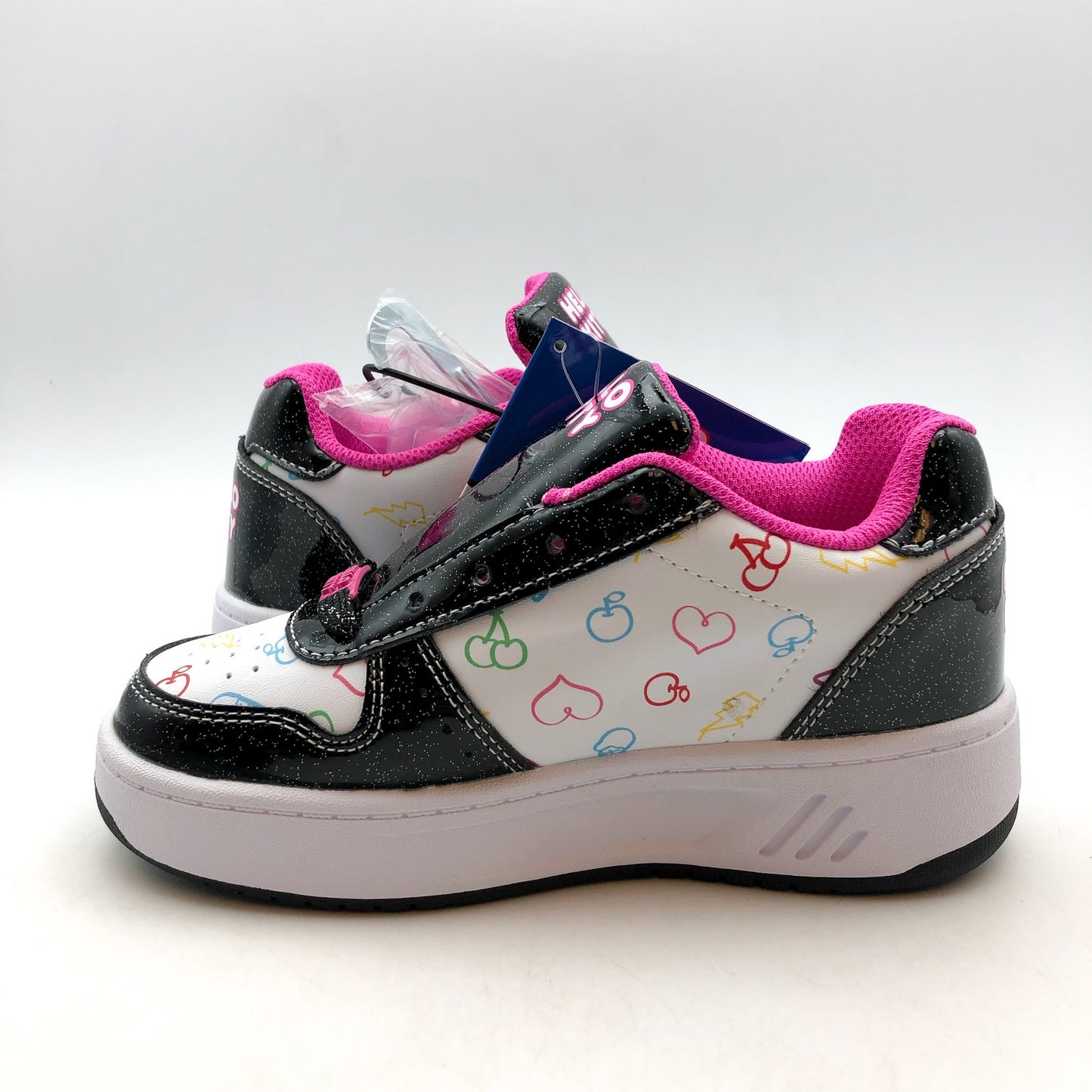 Heelys Girls Hello Kitty Kama Sneakers Youth 13 C EU 31 Black White Multi NIB