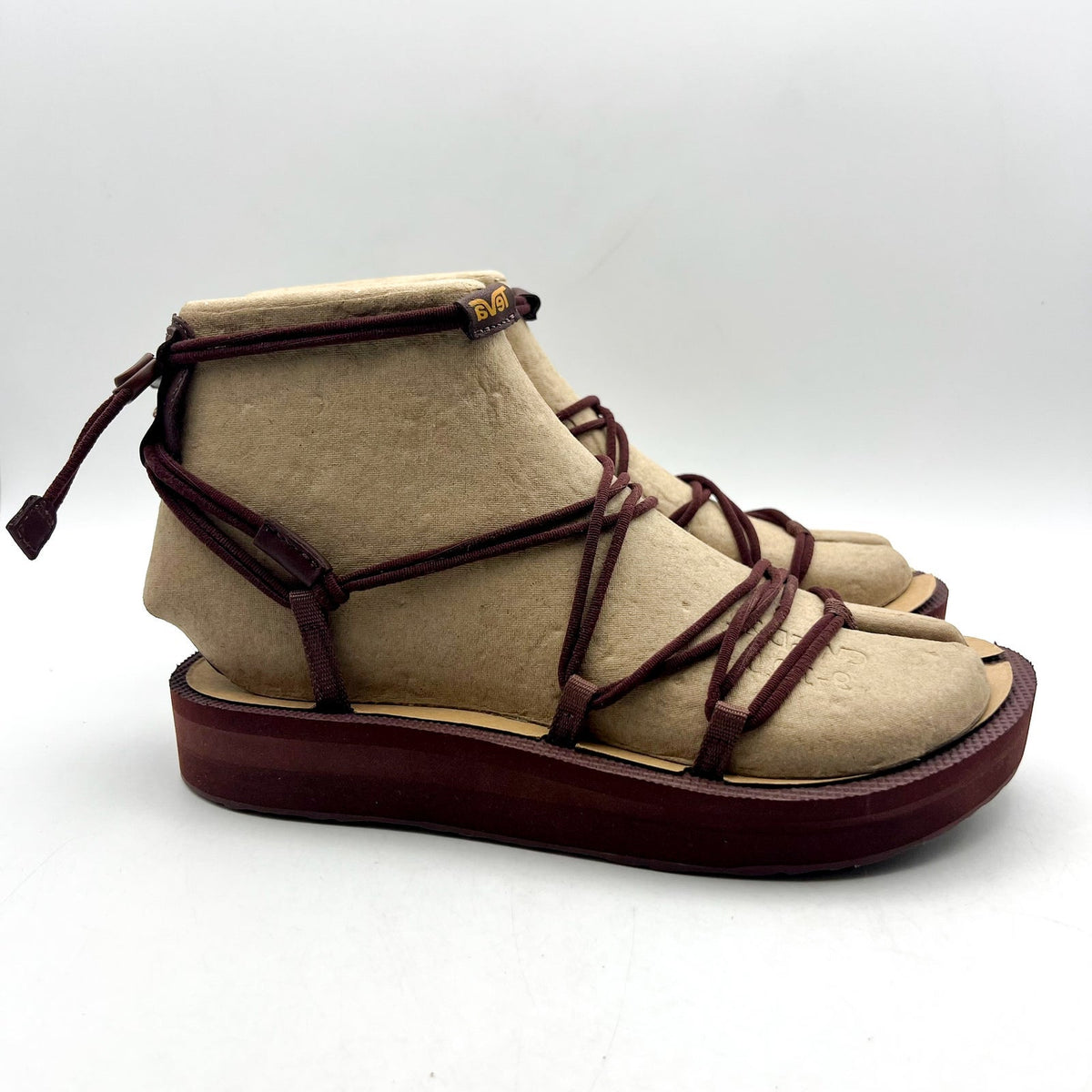 Teva Women’s Midform Infinity Gladiator Sandals Size 9 Red Raisin Platform NIB