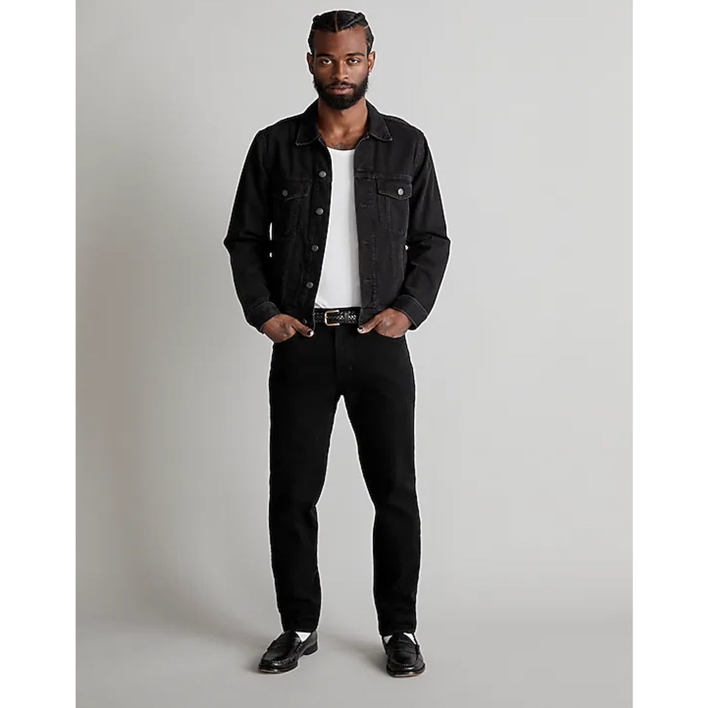 MADEWELL Men's Athletic Slim Jeans 31x30 Bainhart Black Coolmax Denim ND478 NWT