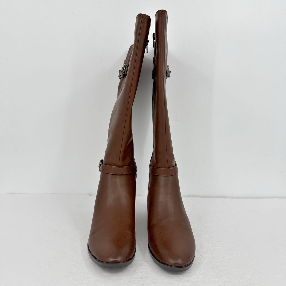 Naturalizer Womens Sahara Knee High Boots Size 8 M WIDE CALF Dark Brown NIB
