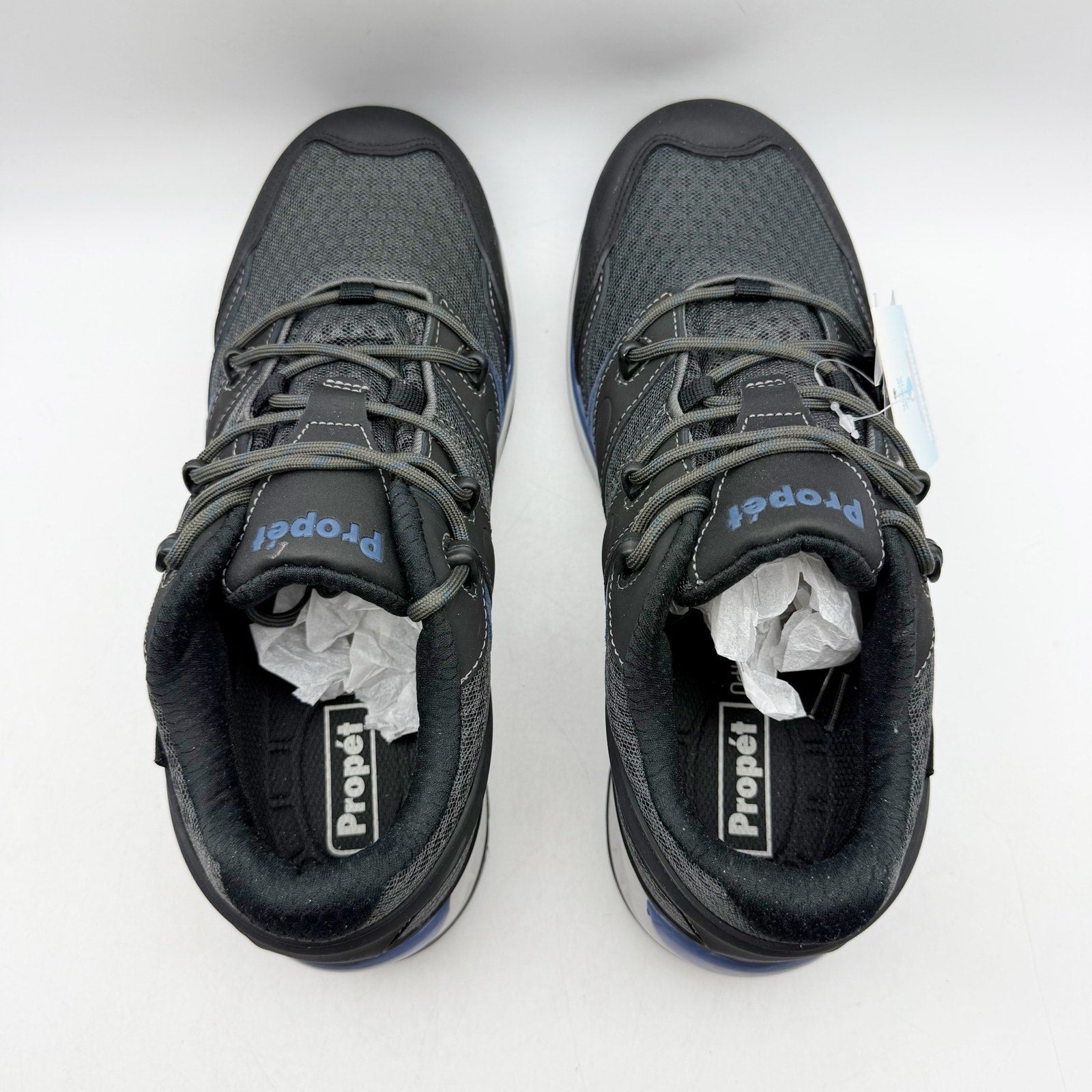 PROPET Mens Vercors Hiking Shoes US 9 Extra Wide 3E Grey Nubuck Waterproof NIB