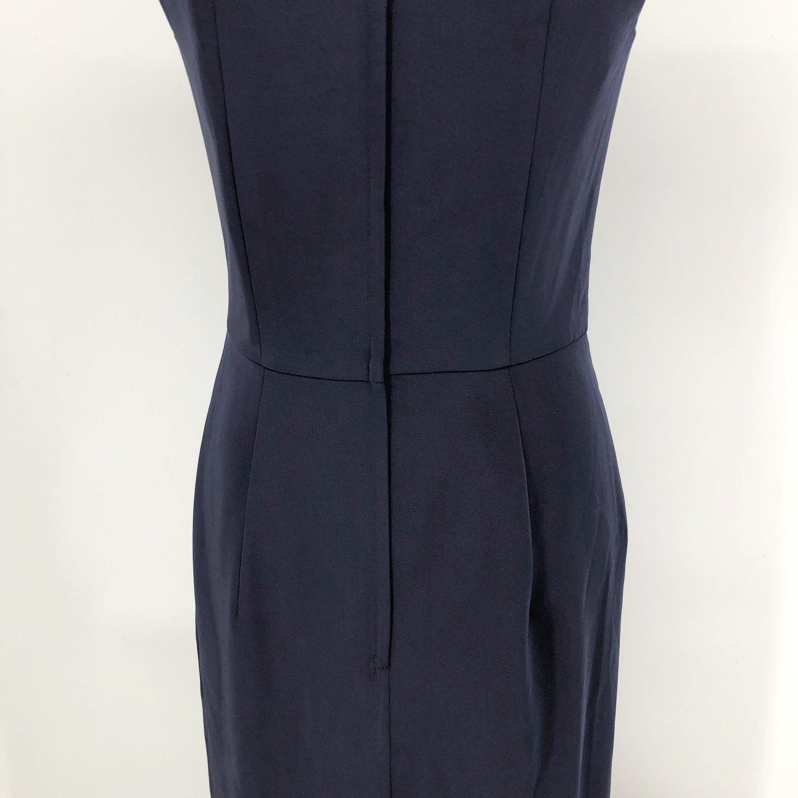 LA FEMME 25206 Jersey Column Gown 2 Navy Blue Off-the-Shoulder Ruched NWOT