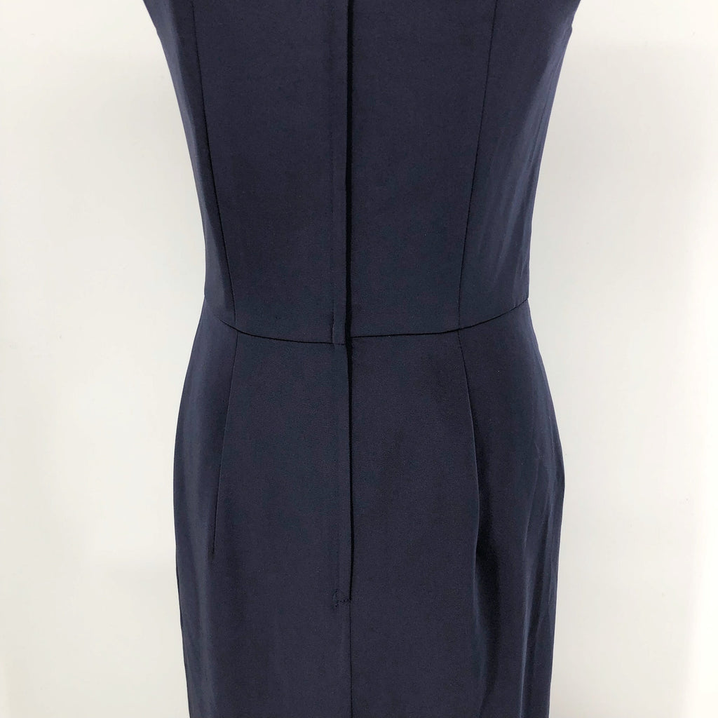 LA FEMME 25206 Jersey Column Gown 2 Navy Blue Off-the-Shoulder Ruched NWOT