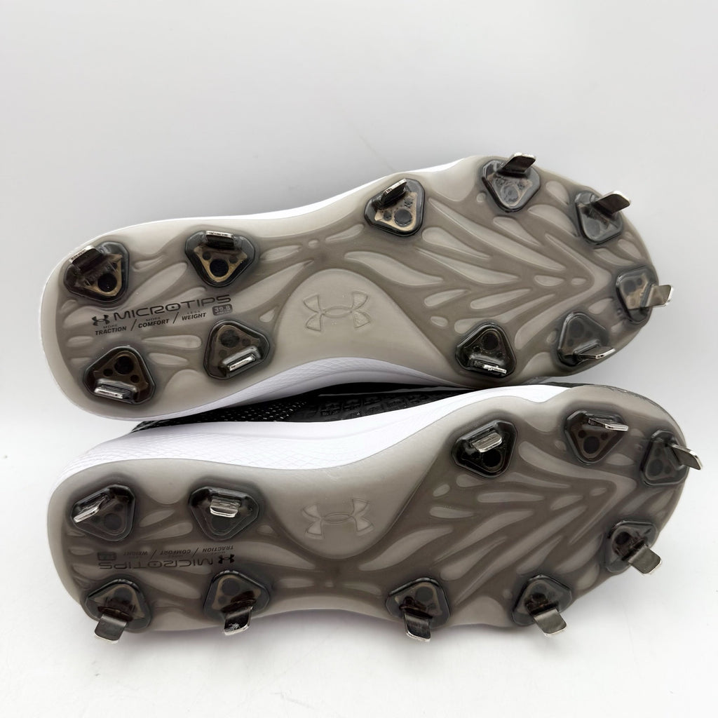 Under Armour Womens Glyde 2.0 Metal Softball Cleats US 7.5 Black Silver NWOB