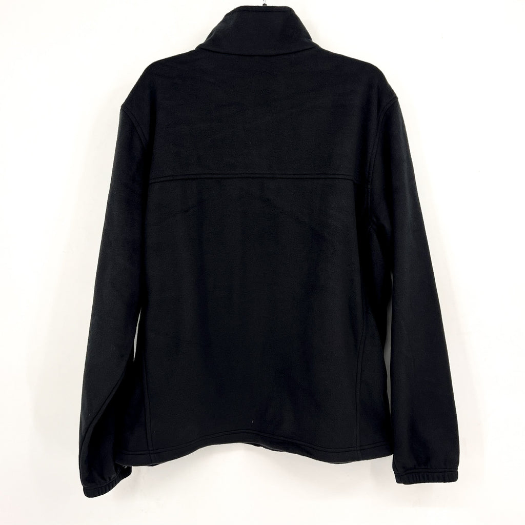 COLUMBIA Men's Granite Mountain Fleece Jacket XL Black Full Zip NWT