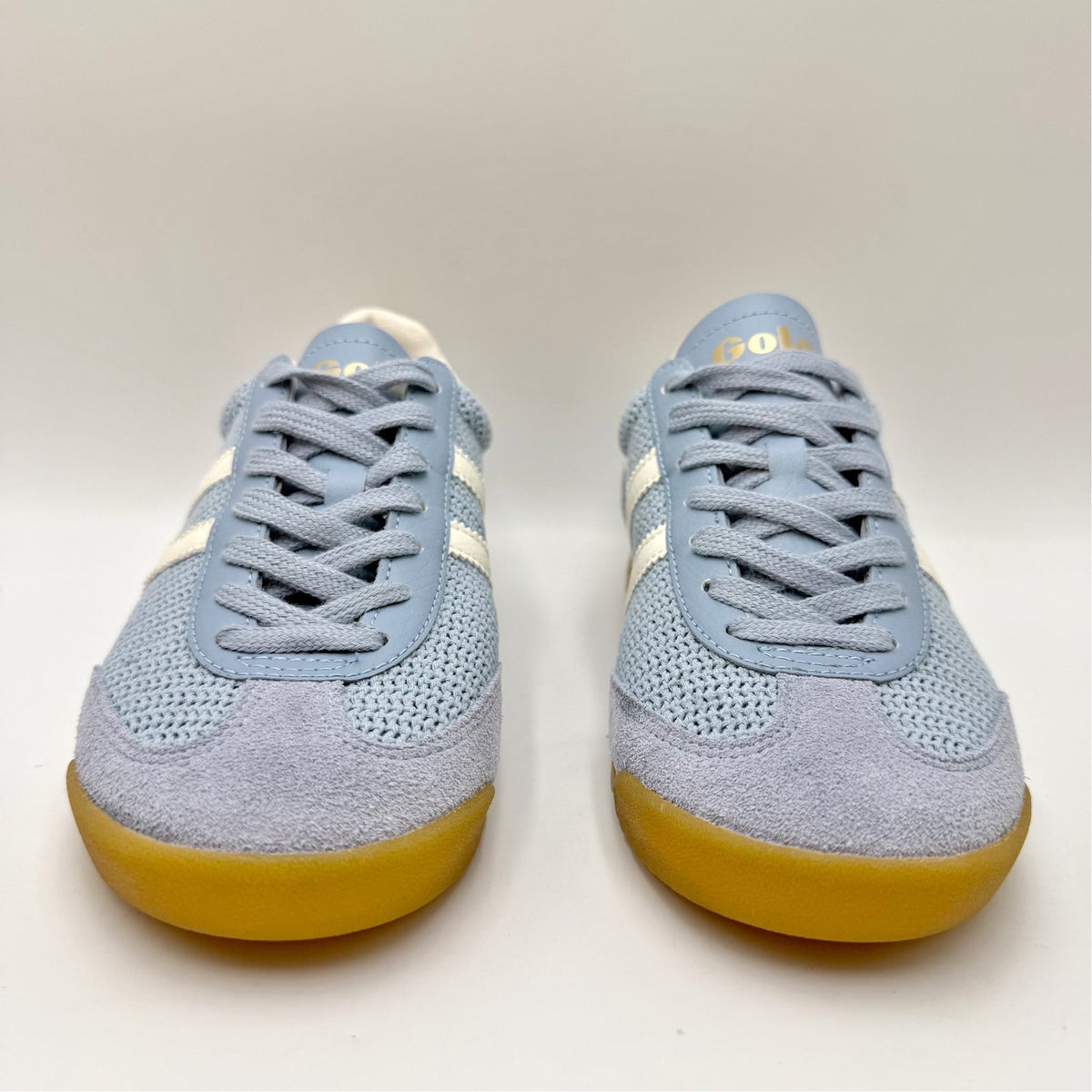 Gola Womens Tornado Zephyr Sneakers Size 7 EU 38 Blue Off White Leather NIB