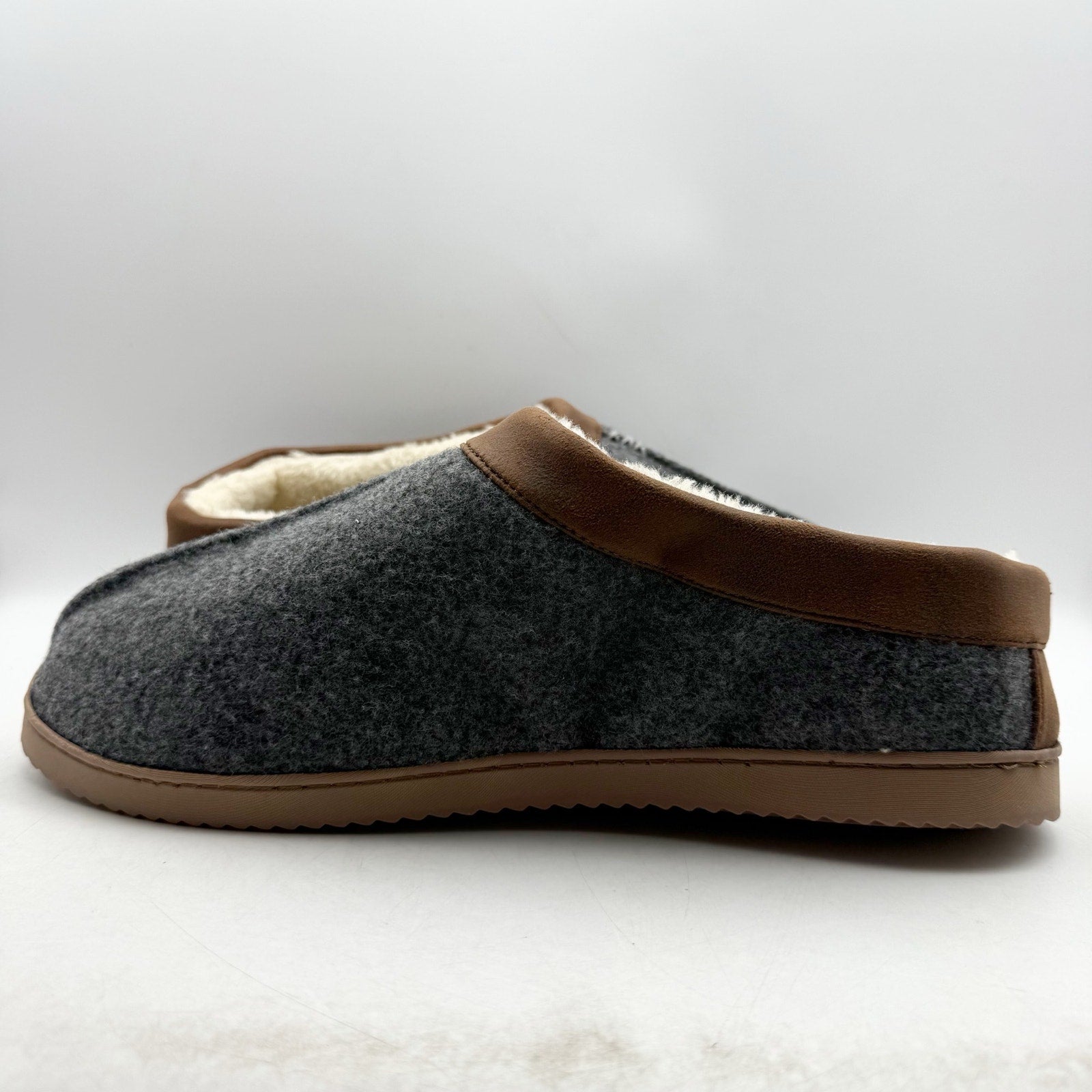 Dearfoams Mens Warner Clog Slippers US XL 13-14 EU 46.5 Grey NWT