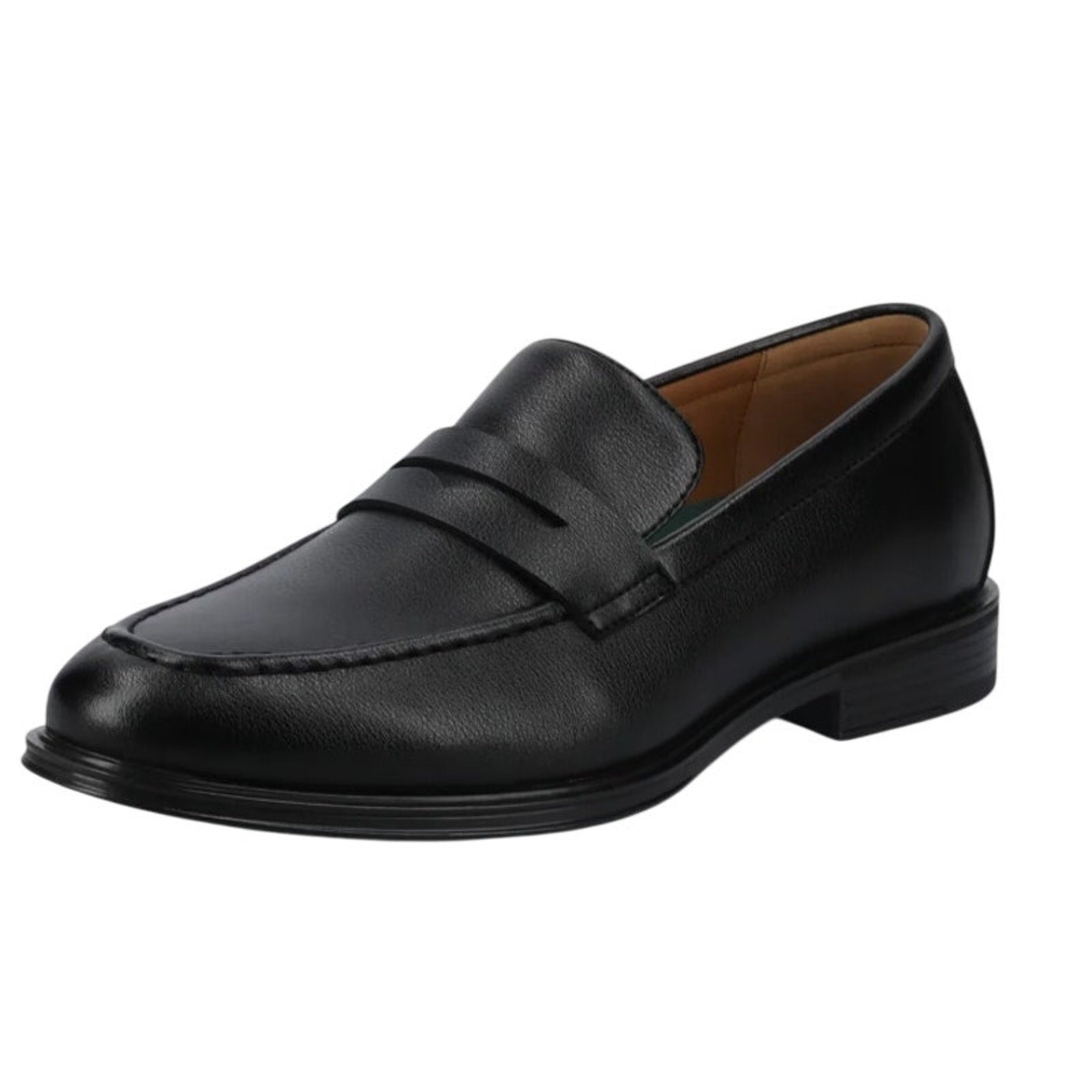 Vance Co. Mens Phineas Penny Loafers SIZE 11 WIDE EU 44 Black Leather NWOB