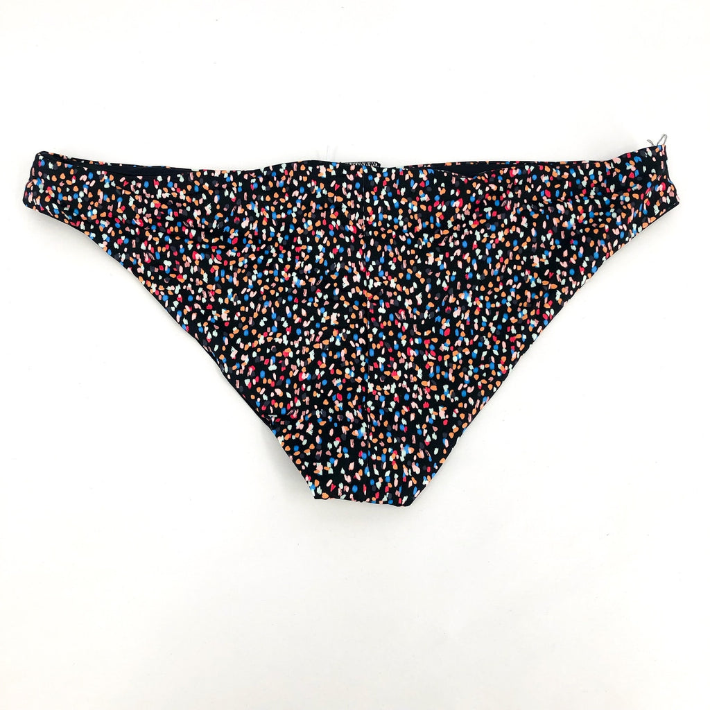 PRANA Women's Gemma Reversible Bikini Bottom Small Black Alotta Dot NWT