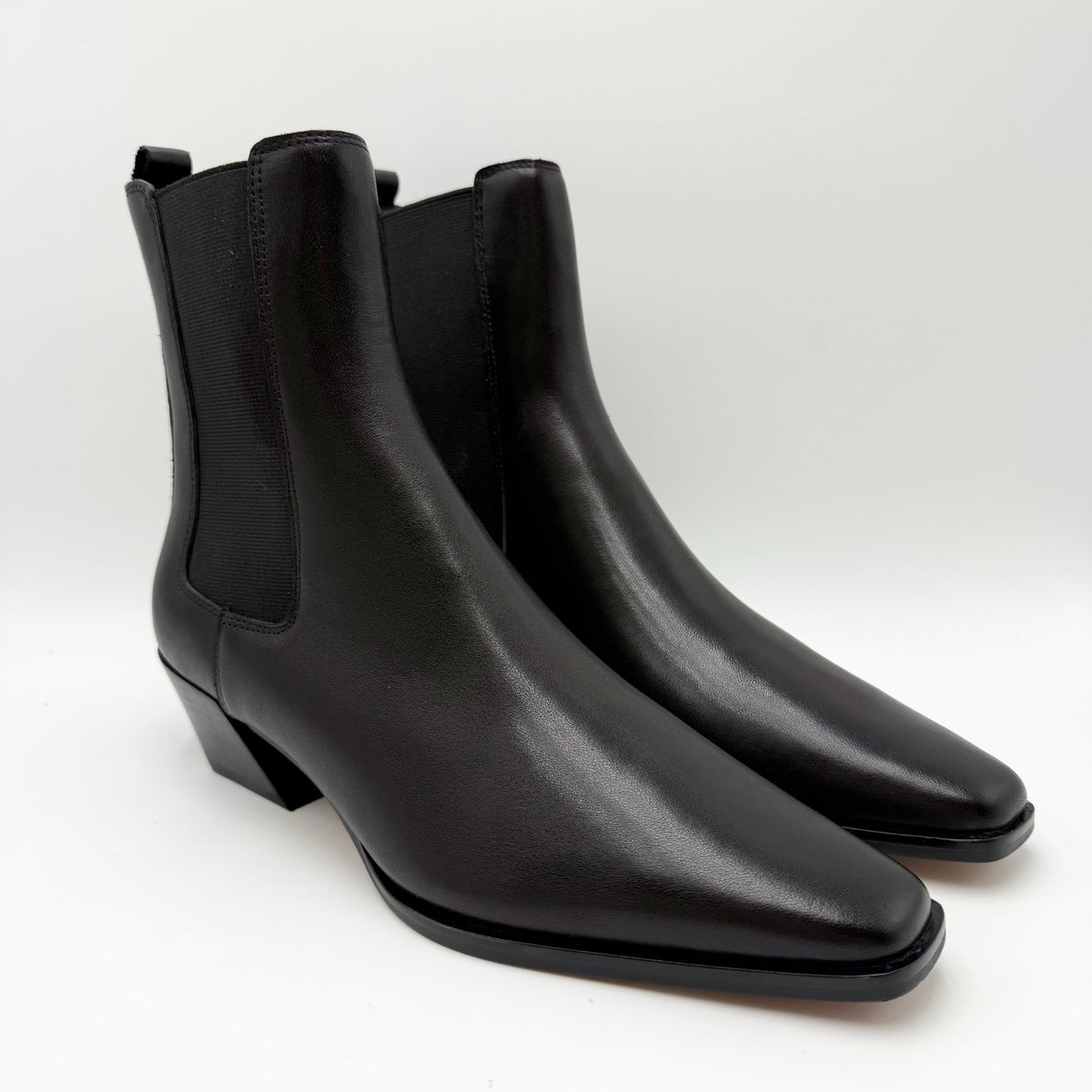 Steve Madden Womens Evan Ankle Booties Size 7.5 M Black Leather NWOB