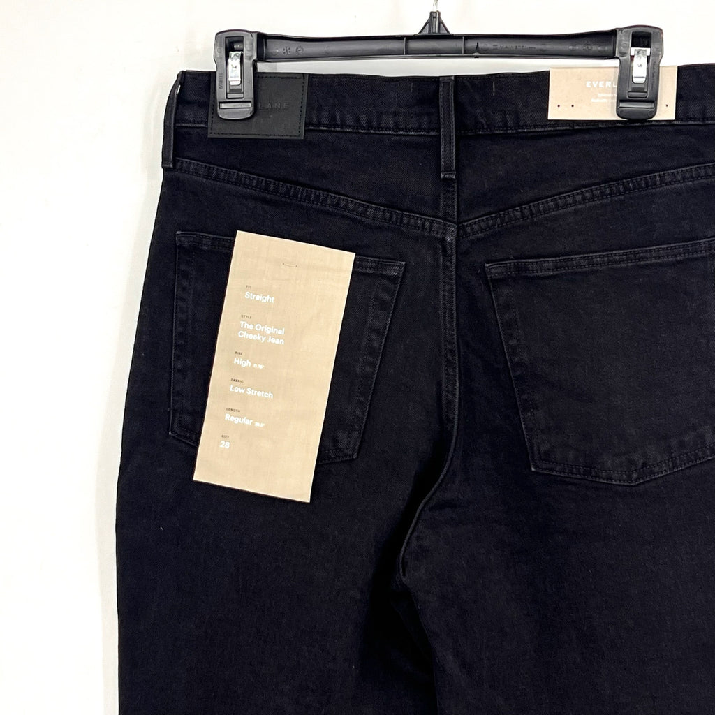 EVERLANE Women's The Original Cheeky Jeans Size 28 US 6 Reg Black Coal NWT