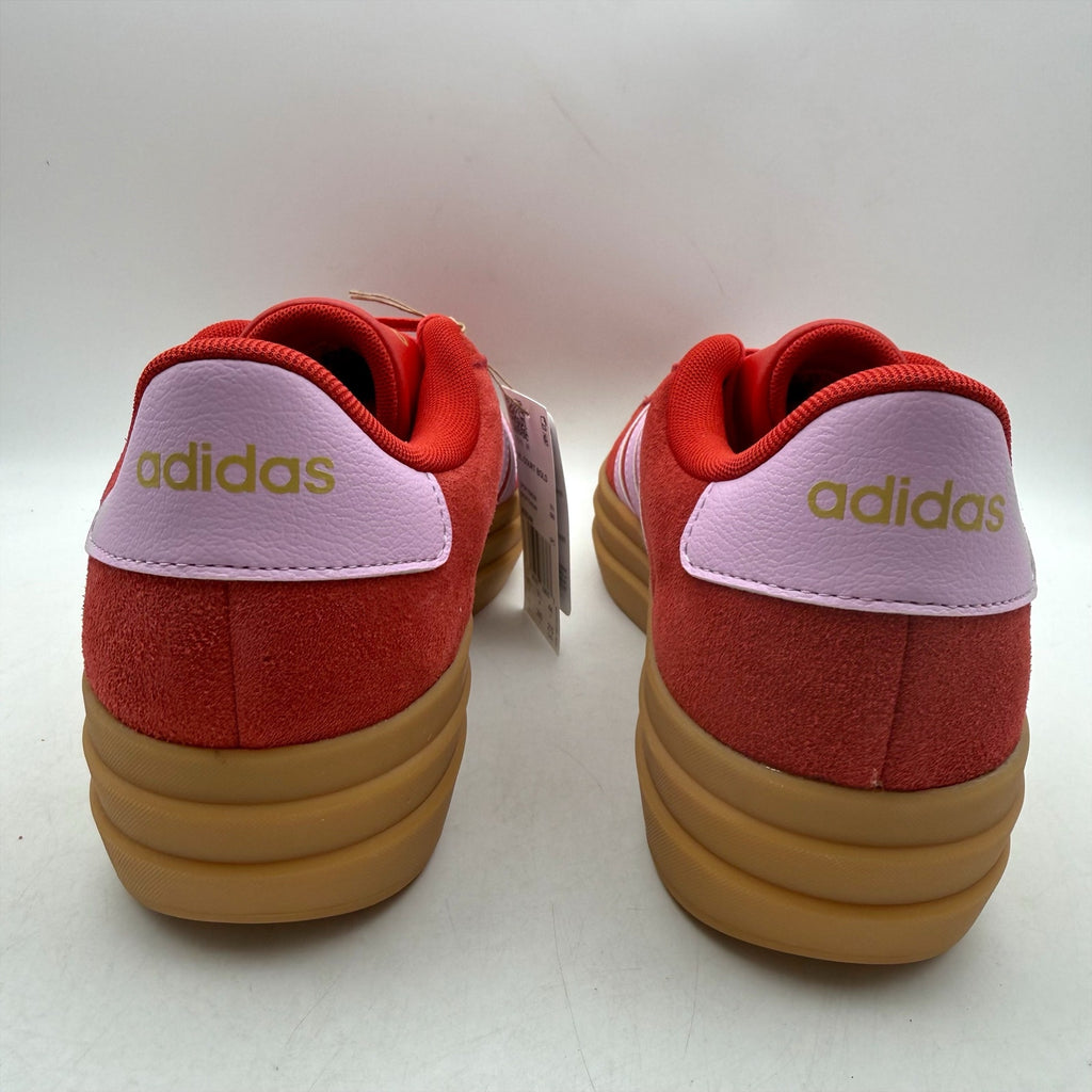 Adidas Womens VL Court Bold Platform Sneakers US 11 Red Pink Leather NWT