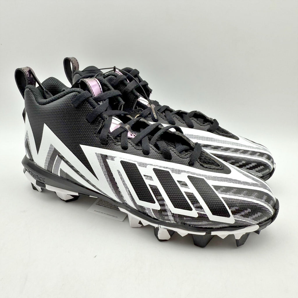Adidas Kids Freak Spark MD 23 Football Cleats Size 3.5 Youth Black White NWOB