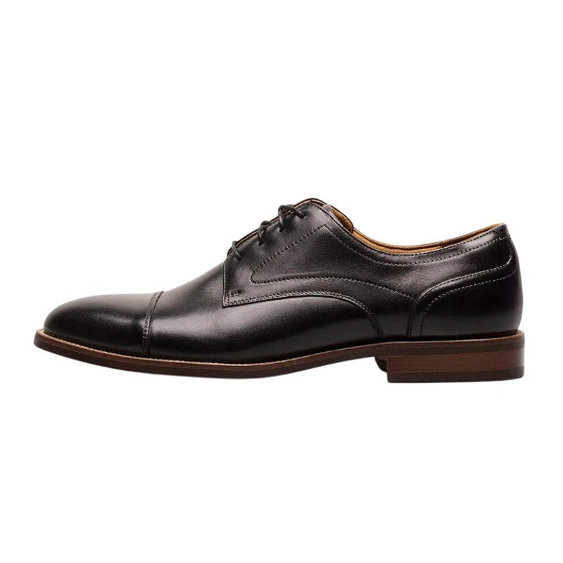 Florsheim Mens Rucci Cap Toe Oxford Dress Shoe US 14 Wide Black Leather NIB