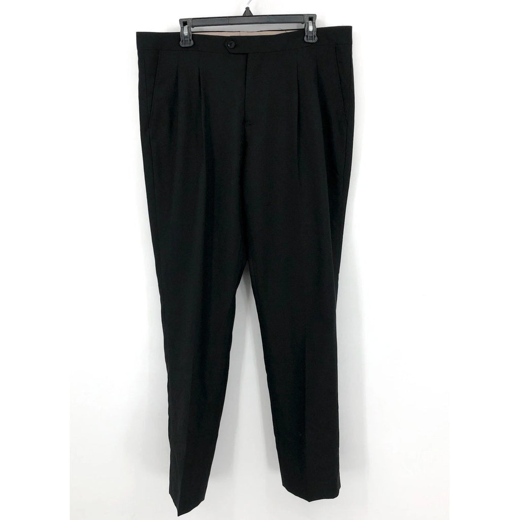 OPPOSUITS Mens Tuxedo Dress Pants 36 x 33 Black Pleated Slim Straight Leg NWOT