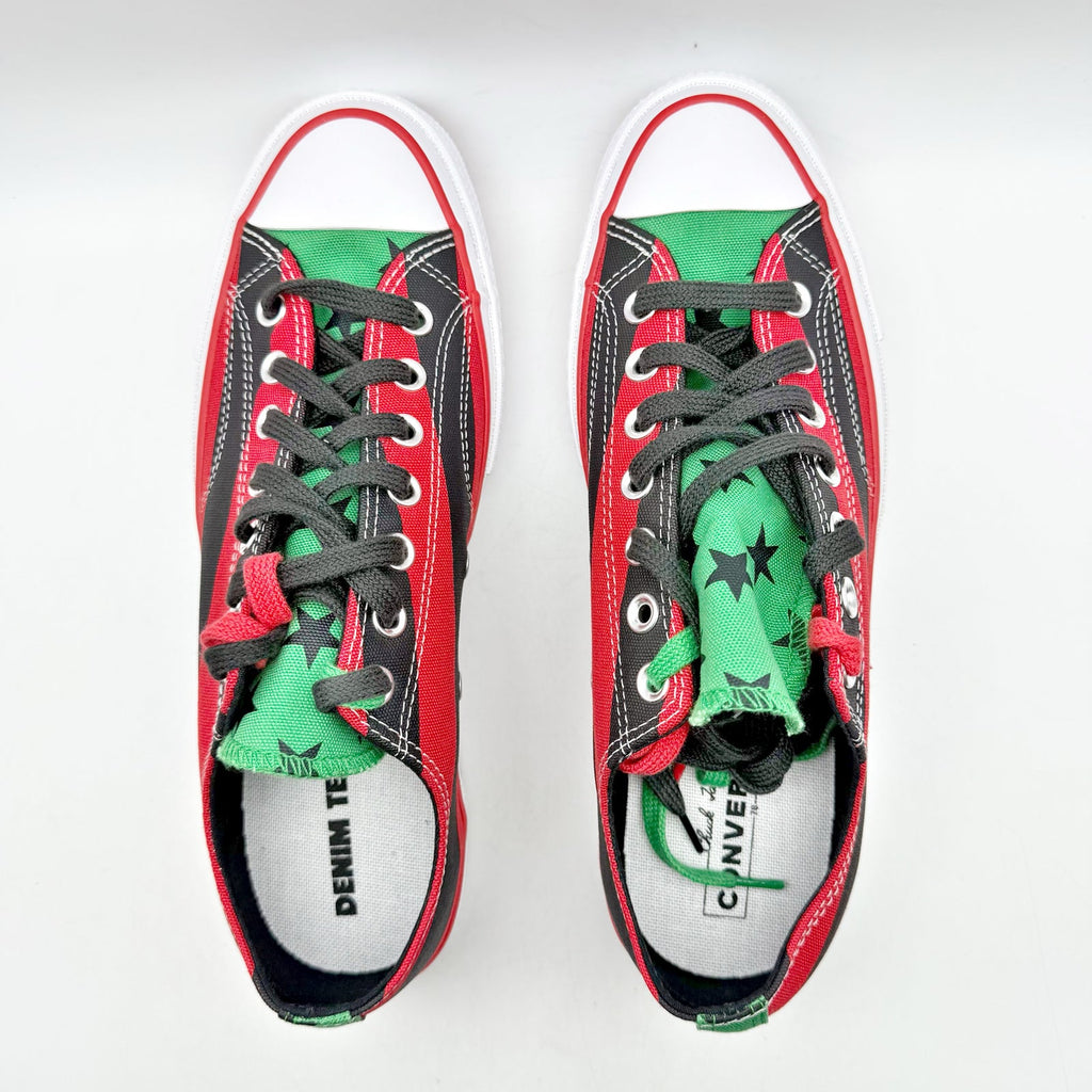Converse Mens Chuck Taylor All Star 70 Ox Denim Tears Sneakers 9 Red Canvas NWOB