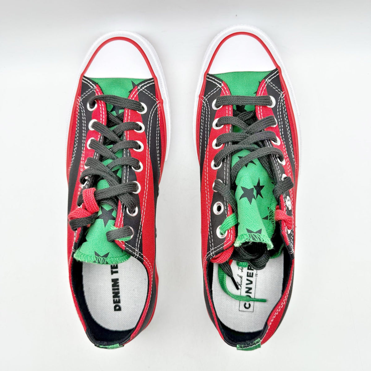 Converse Mens Chuck Taylor All Star 70 Ox Denim Tears Sneakers 9 Red Canvas NWOB