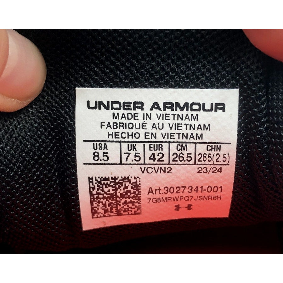 Under Armour Mens Reign 6 Cross Training Shoes Size 8.5 Black Athletic NIB