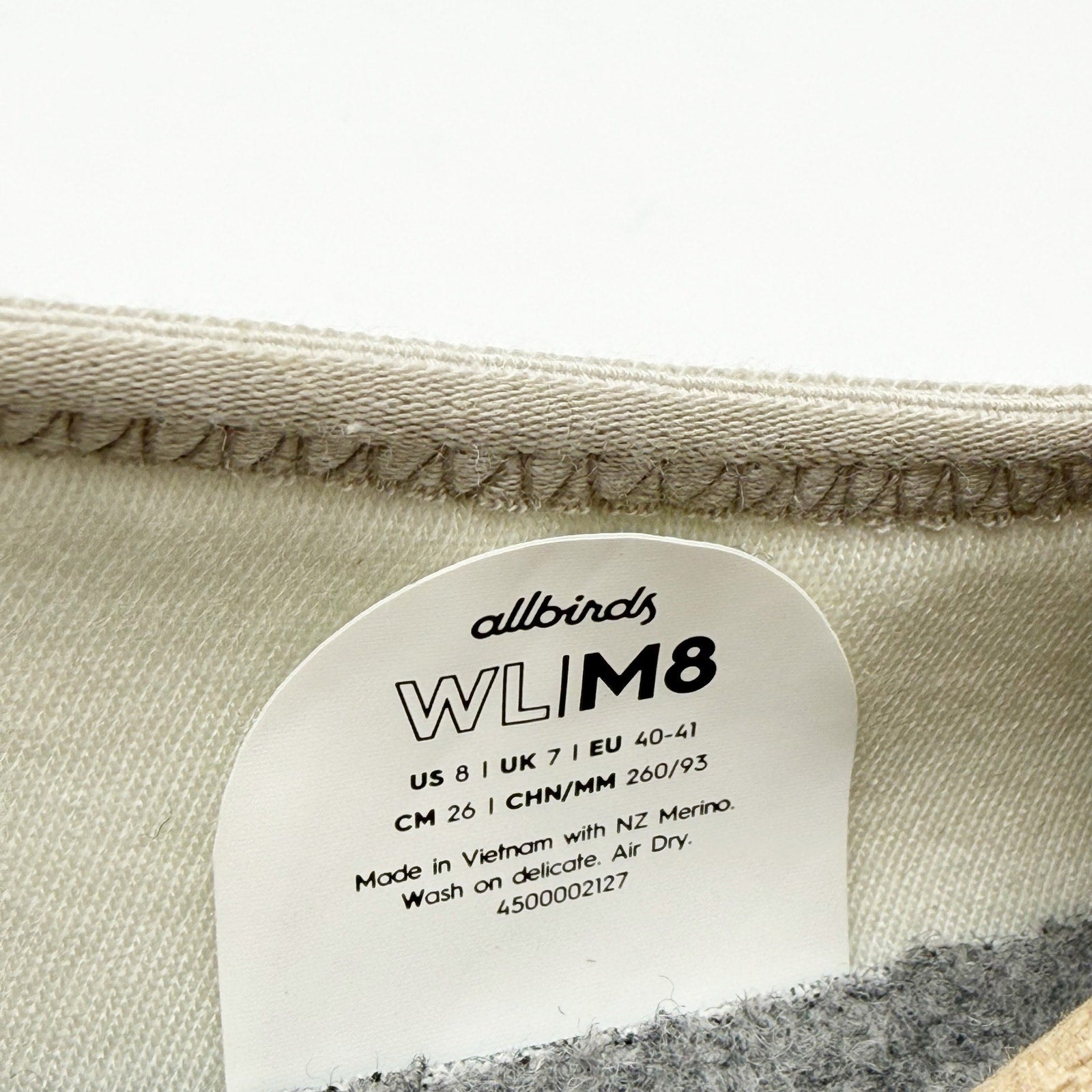 AllBirds Mens Wool Lounger Sneakers US 8 EU 40.5 Pewter Grey Woven Slip On NIB