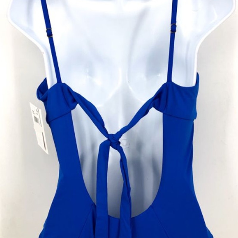 BECCA Women's Erin One Piece Swimsuit Medium Ultramarine Blue V-Wire NWT