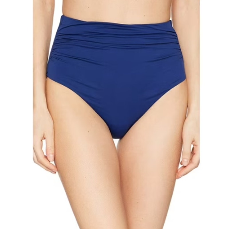 LAUREN RALPH LAUREN High Waist Bikini Bottoms Size 12 Blue Sapphire Navy NWT