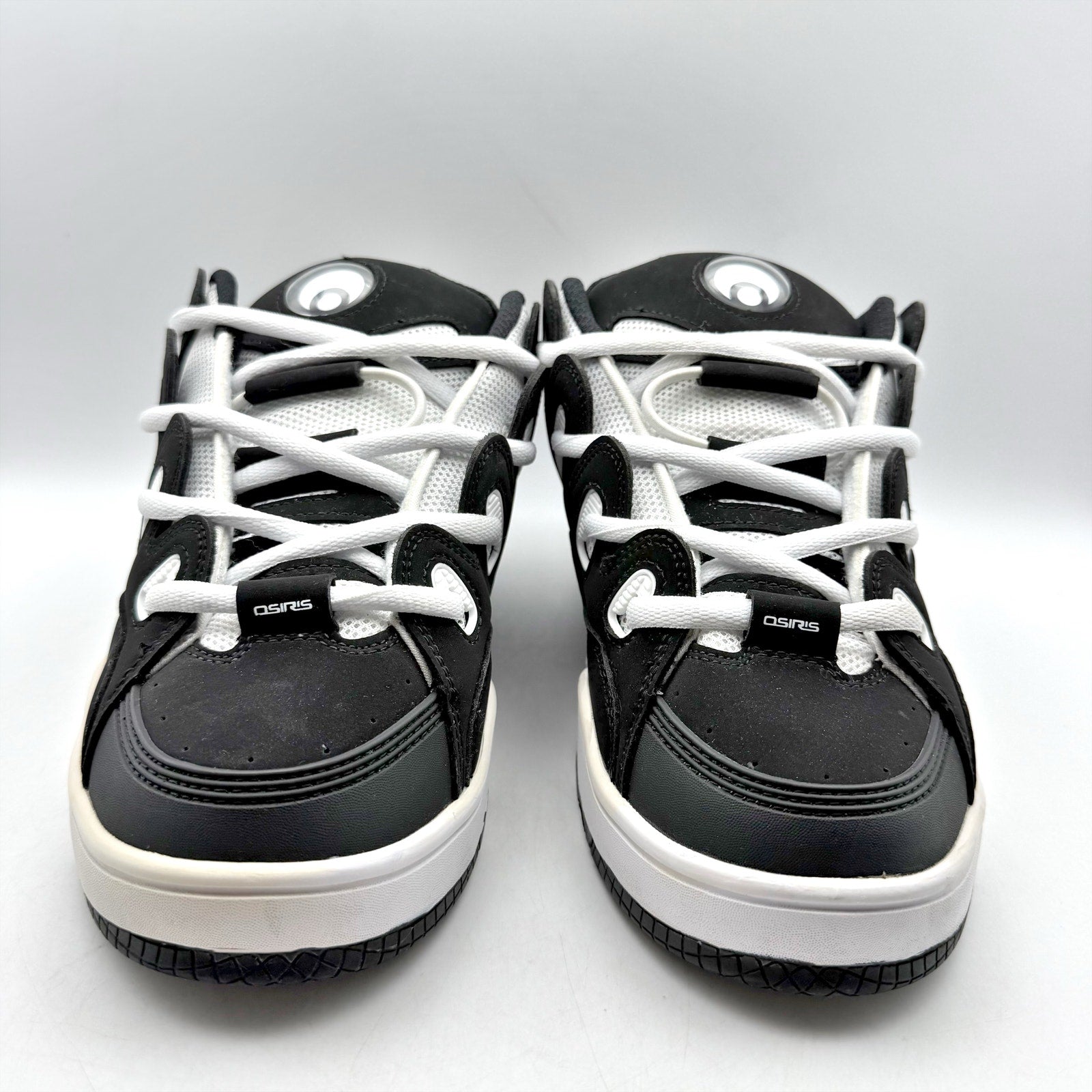 Osiris Mens D3 OG Sneakers US 12 EU 47 Black White EUC