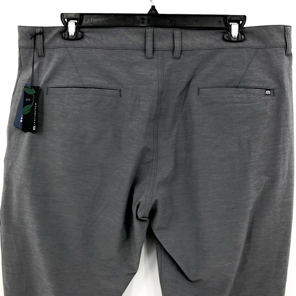 TRAVIS MATHEW Men's Open To Close Tech Chino Pants 42x31 Grey Heather Quit NWT