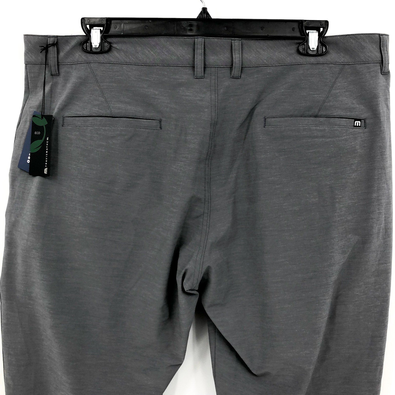 TRAVIS MATHEW Men's Open To Close Tech Chino Pants 42x31 Grey Heather Quit NWT