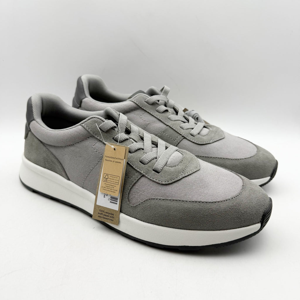Toms Mens Travel Lite Retro Sneakers US 10 EU 43 Grey Suede NIB