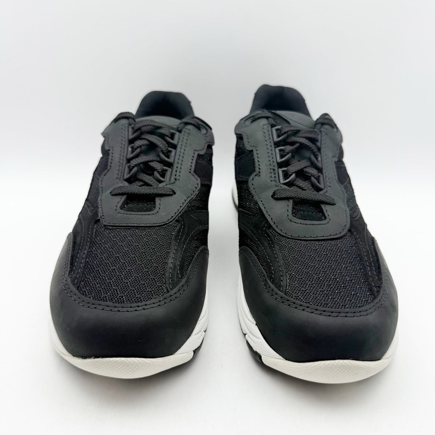 SAS Womens Tour Mesh Comfort Walking Sneaker US 9.5 Narrow Black Leather NIB