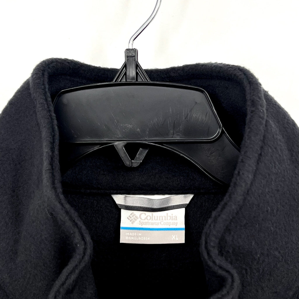 COLUMBIA Men's Granite Mountain Fleece Jacket XL Black Full Zip NWT