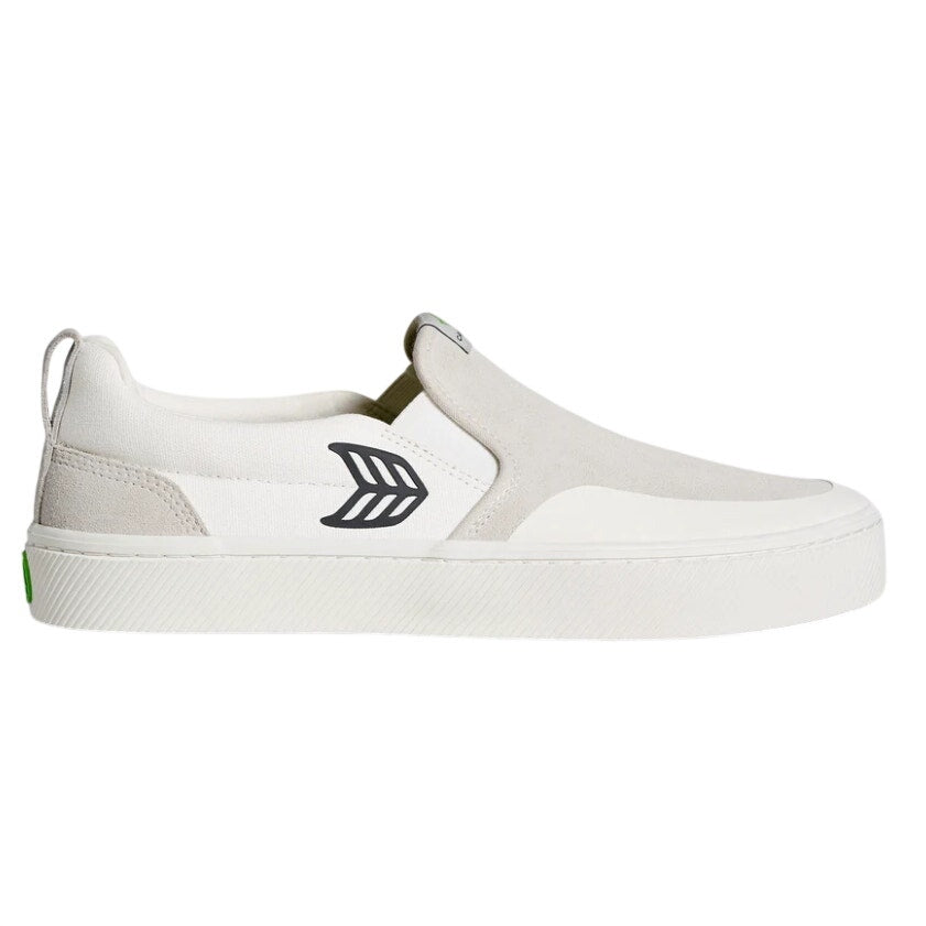 Cariuma Womens Slip-On Skate Pro Low Sneakers US 8 White Canvas Suede NIB