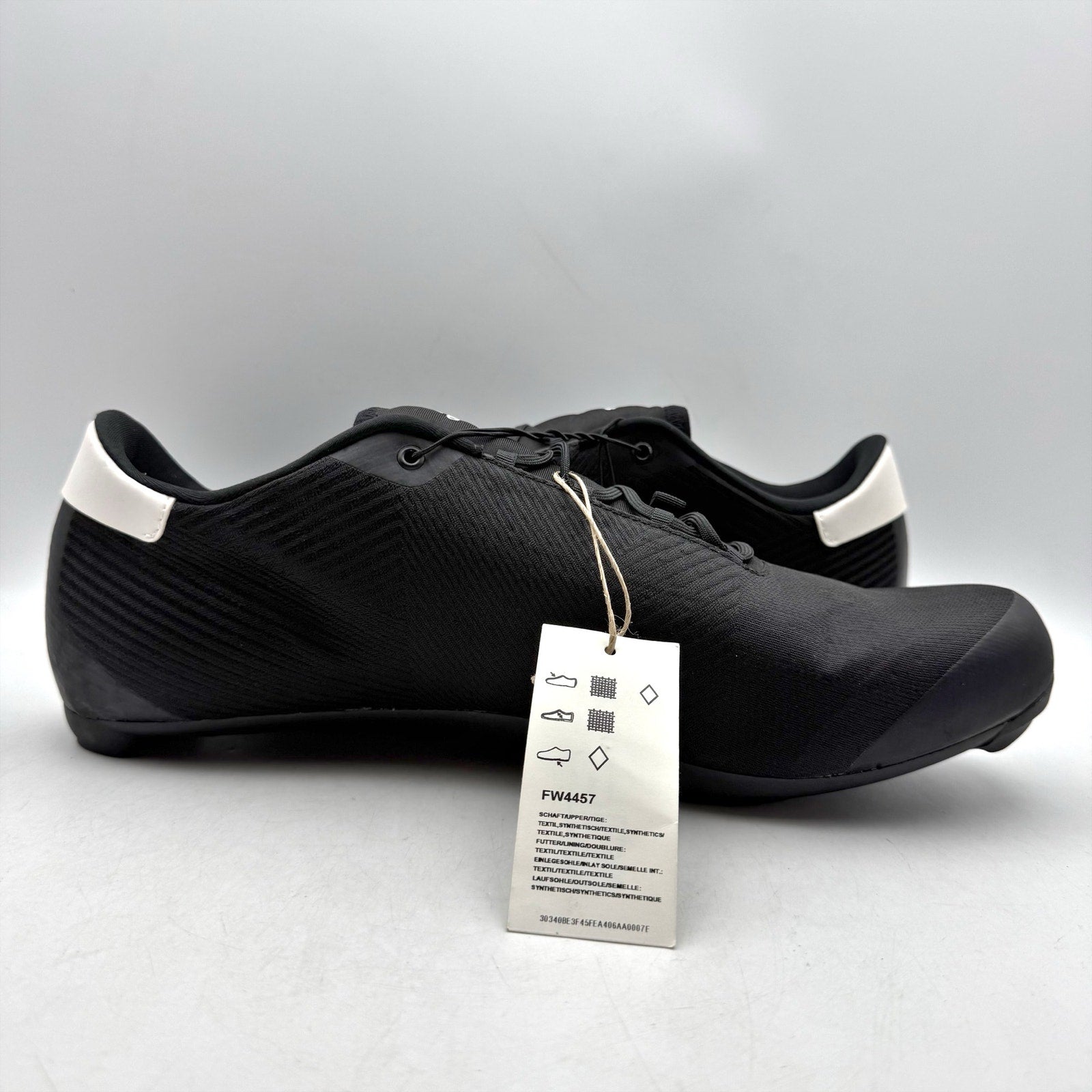 Adidas Mens The Road Cycling Shoes US 13 Black White Athletic NWT