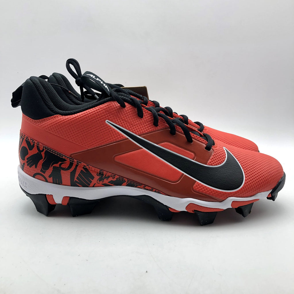 Nike Men's Alpha Menace 4 Shark SE Football Cleats Size 12 Red Black NWOB