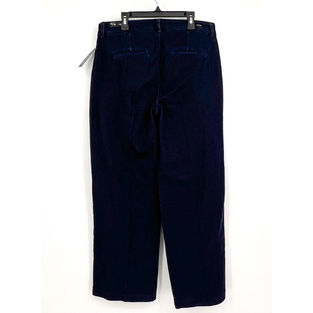 LIVERPOOL Womens Kelsey Wide Leg Denim Trousers US 10 Size 30 Blue Indigo NWT