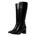 Anne Klein Womens Brenice Knee High Tall Boots Size 9 Vegan Leather NIB